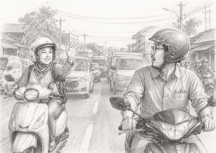 Sapaan di Tengah Kemacetan